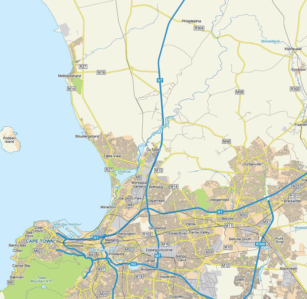 નકશો dunoon કેપ ટાઉન