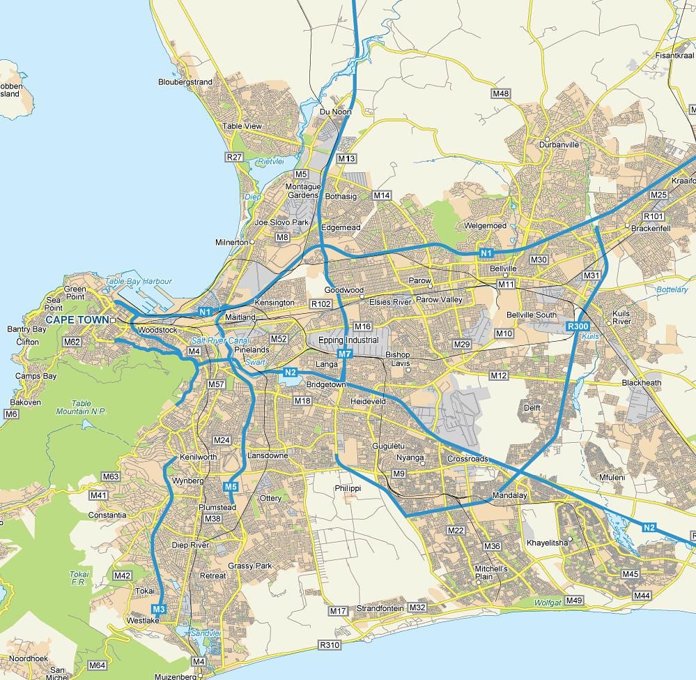નકશો epping કેપ ટાઉન