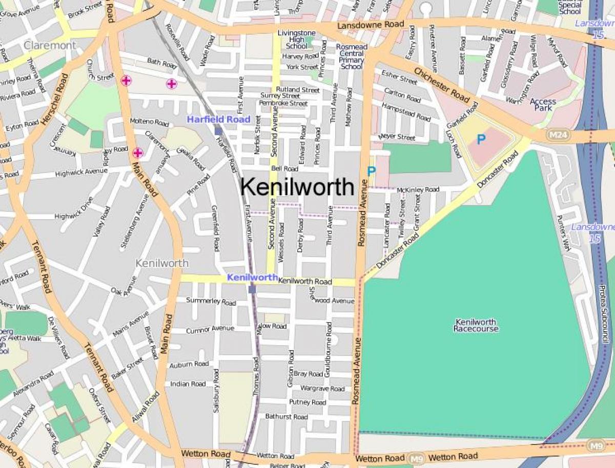 નકશો kenilworth કેપ ટાઉન