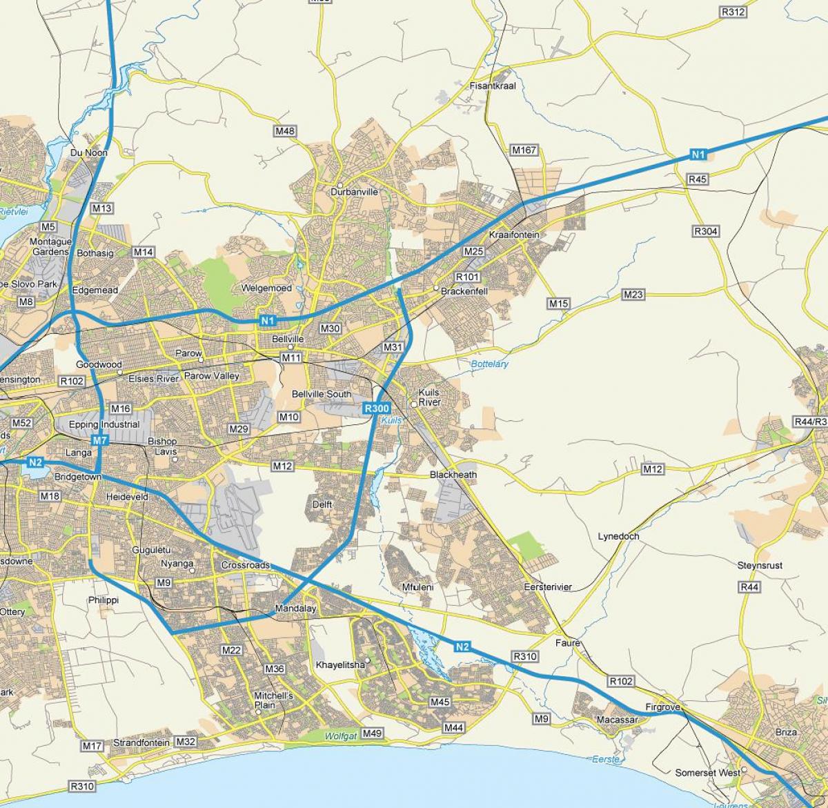 નકશો kuilsriver કેપ ટાઉન