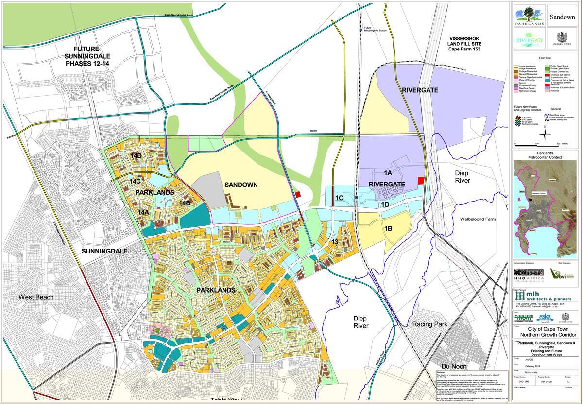 નકશો parklands કેપ ટાઉન 