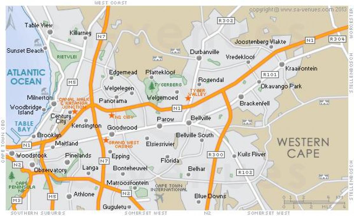 નકશો plattekloof
