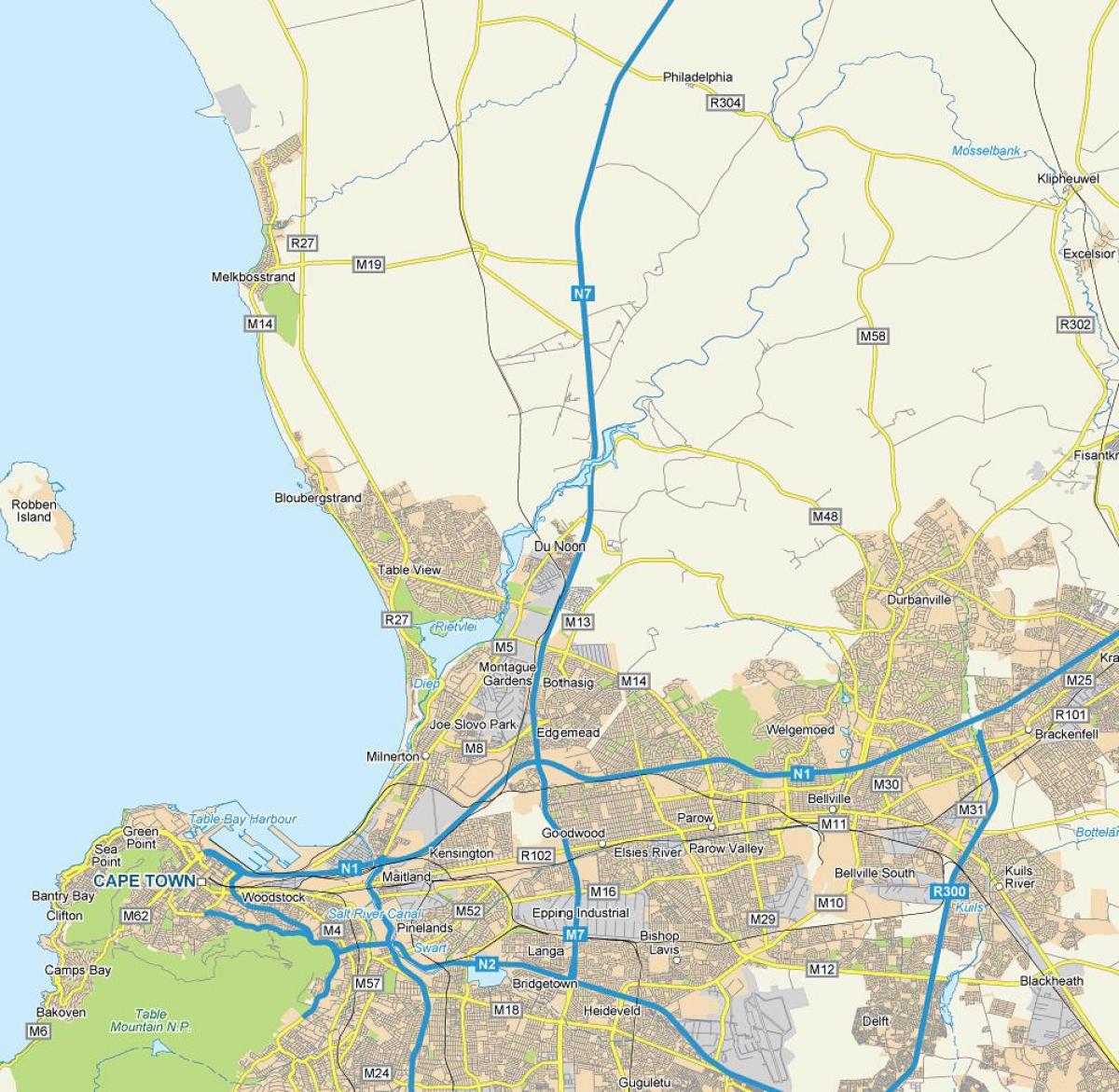 નકશો dunoon કેપ ટાઉન