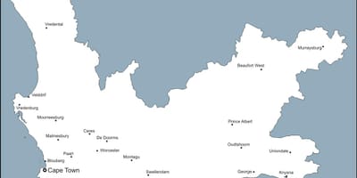 ખાલી નકશો કેપ ટાઉન