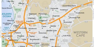 નકશો plattekloof
