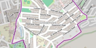નકશો vredehoek કેપ ટાઉન