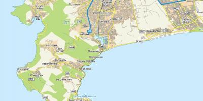 નકશો muizenberg કેપ ટાઉન